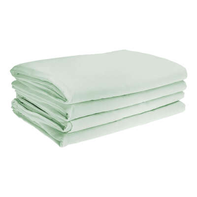 Fire Retardant Bedding Set Pale Green - Type: Single Duvet Cover 4 Pack