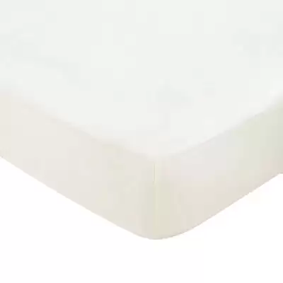 Single Fitted Sheet 91cm x 191cm - Colour: Ivory