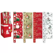 Christmas Roll Wrap Traditional Design 7m