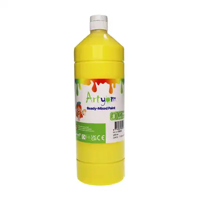 Artyom Ready Mixed Poster Paint Yellow 1 Litre G2p100