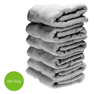 Hand Towel 50x90cm 500gsm x 6 - Colour: Ash Grey