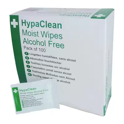 Alcohol Free Moist Wipes 100 Pack G2p100