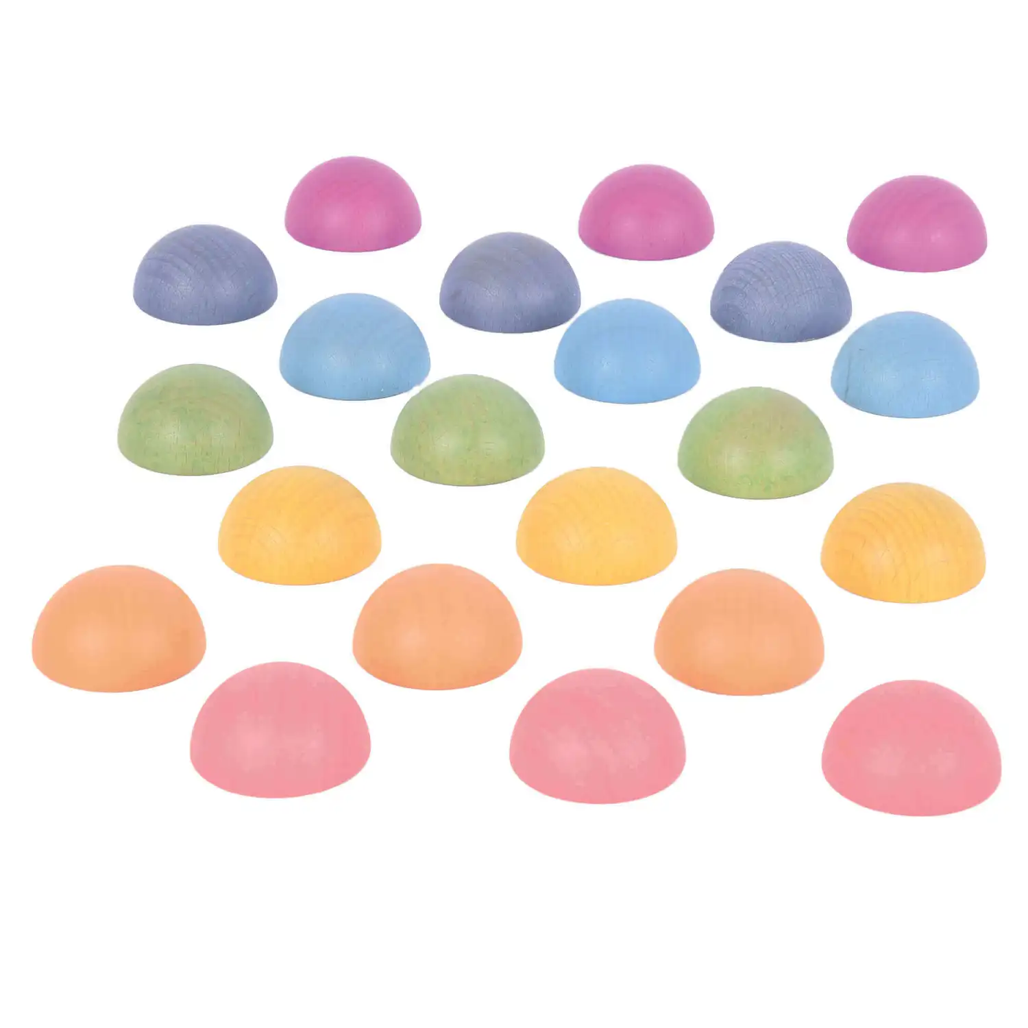 Rainbow Wooden Semispheres