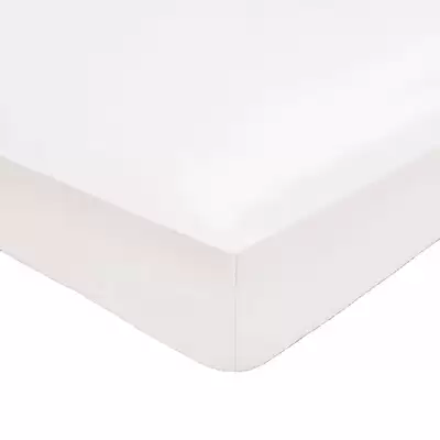 Single Fitted Sheet 91cm x 191cm - Colour: White