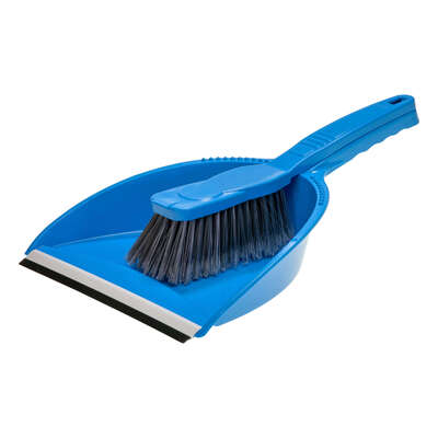 Soclean Dustpan and Brush Set - Colour: Blue