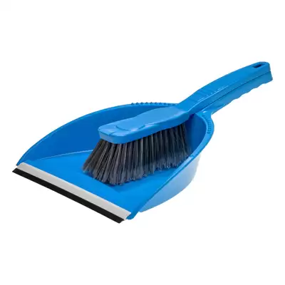 Soclean Dustpan and Brush Set - Colour: Blue