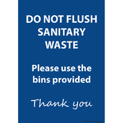 Sanitary Waste / Reception Sign A5