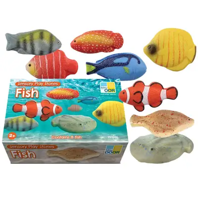 Sensory Play Fish Stones 8 Pack