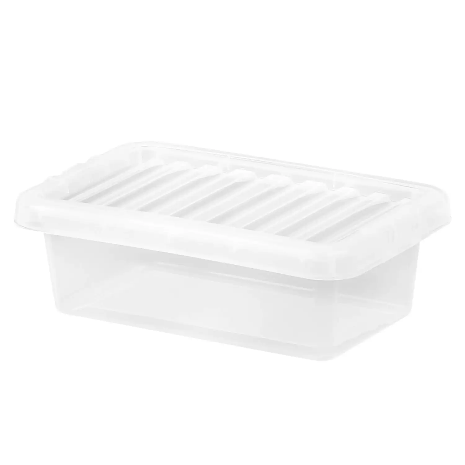 Wham Storage Box and Lid Clear 4 Litre 12 Pack Gompels Care