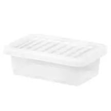 Wham Storage Box and Lid Clear 4 Litre 12 Pack G3p90