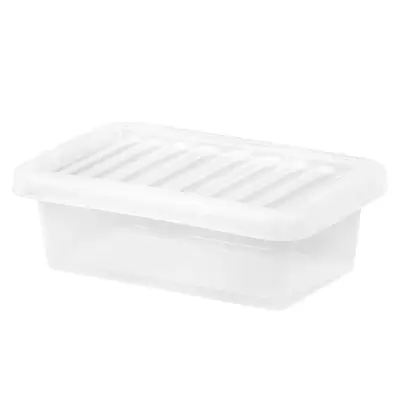 Wham Storage Box and Lid Clear 4 Litre 12 Pack G3p90