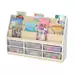 Thrifty 6 Compartment Book Storage With 6 Small Clear Trays