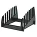 Chopping Board Rack 7 Slot Black