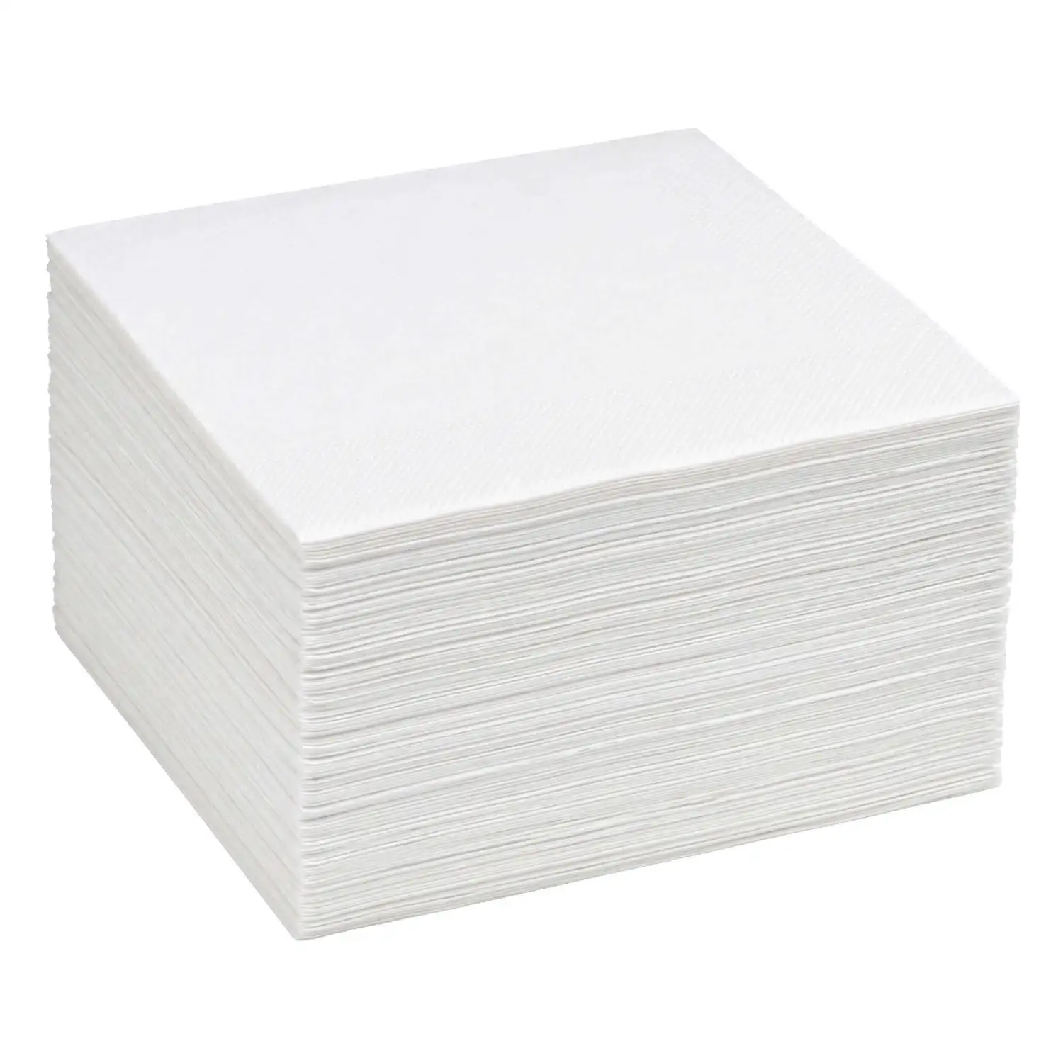 Dinner Napkins 2 Ply 1/8 Fold 40x40cm White 100 Pack G3p100