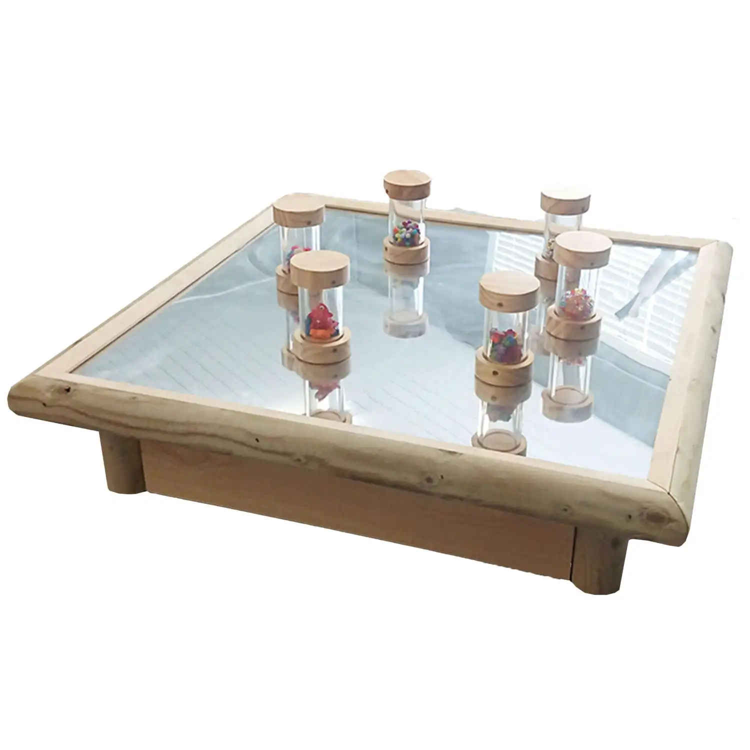 Wooden Mirrored Table