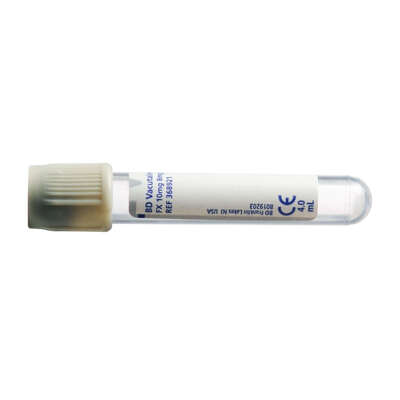 BD Vacutainer Tube Fluoride / Oxalate 100 Pack - Volume: 4ml