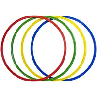 Flat Hoops 50cm Assorted 4 Pack