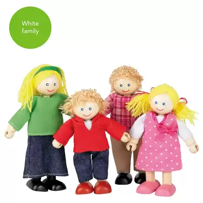 Multicultural Doll Family of 4 - Type: White
