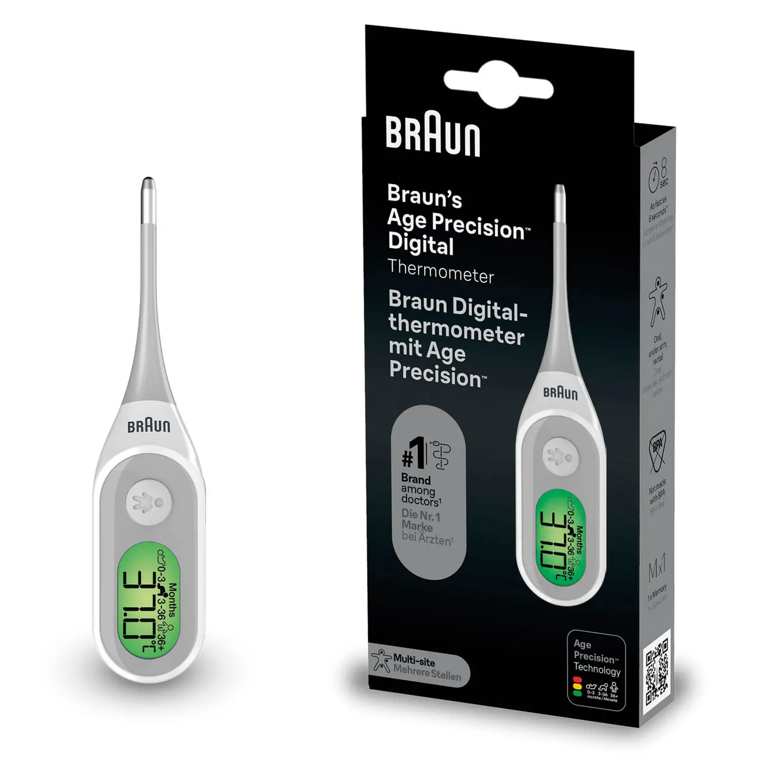 Braun Age Precision Digital Stick Thermometer G1p100