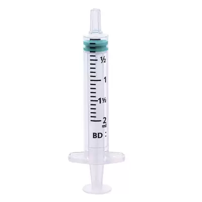 BD Emerald 2ml Hypodermic Syringe Luer Slip 100 Pack G1p100