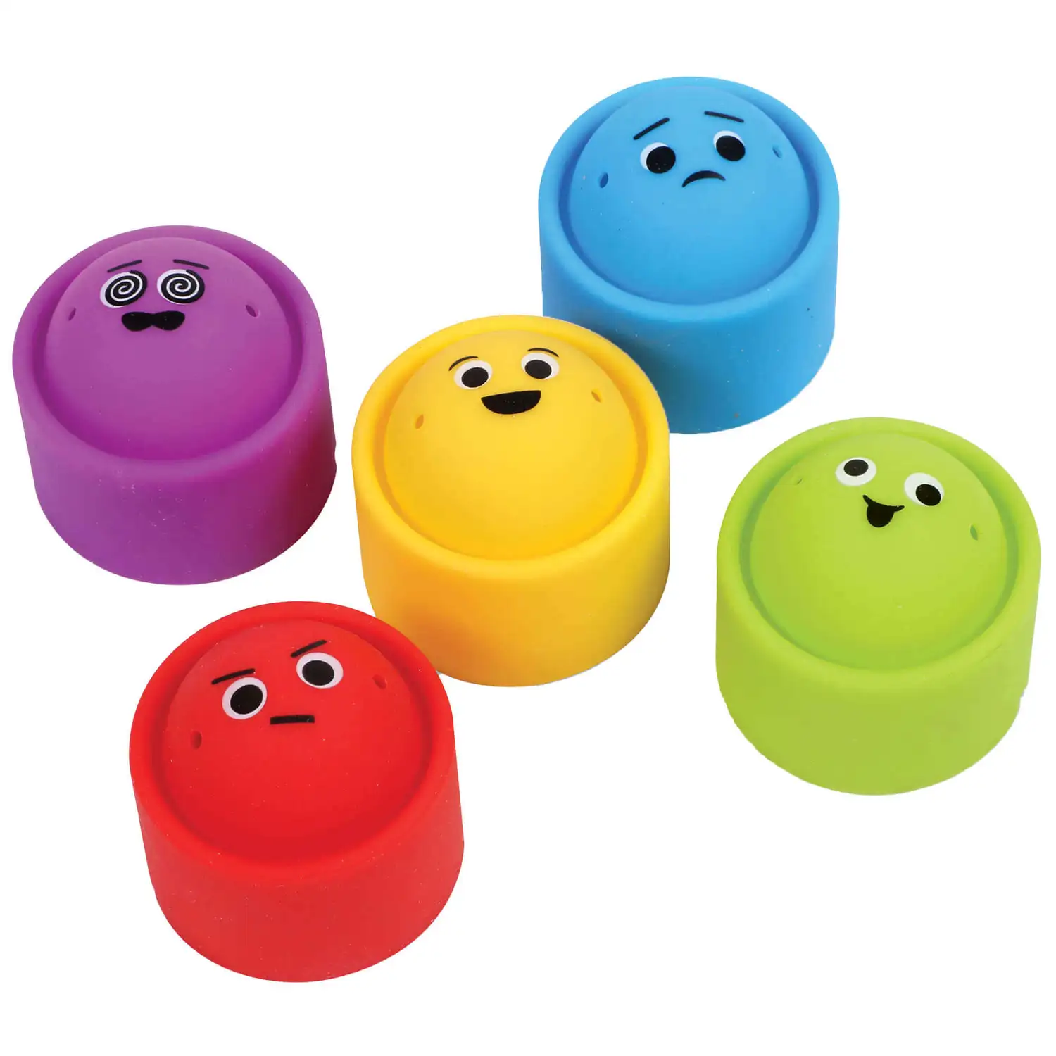 Rainbow Emotions Fidget Poppers 5 Pack