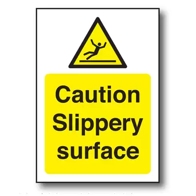 Safety Signs Vinyl - Type: Slippery Surface
