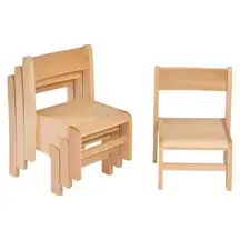 Beech Stacking Chair 260mm 4 Pack