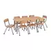 Milan Rectangular Table 1500x600mm Grey