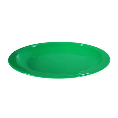 Swixz Polycarbonate Narrow Rimmed Side Plates 172mm 12 Pack - Colour: Green