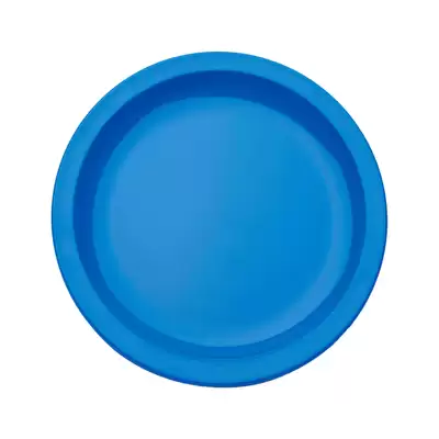 Harfield Polycarbonate Narrow Rimmed Plates 230mm 10 Pack - Colour: Blue