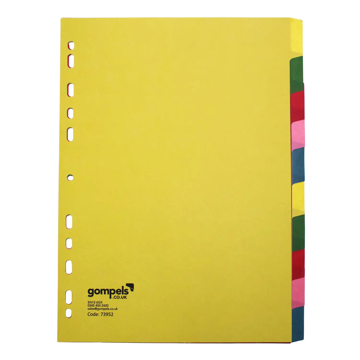 Writy A4 Subject Divider 10 Parts G2p100