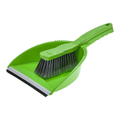 Soclean Dustpan and Brush Set - Colour: Green