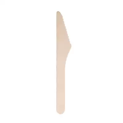 Wooden Cutlery 100 Pack - Type: Knifes