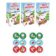 Christmas Paper Bags 12 Pack