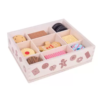 Wooden Biscuit Box