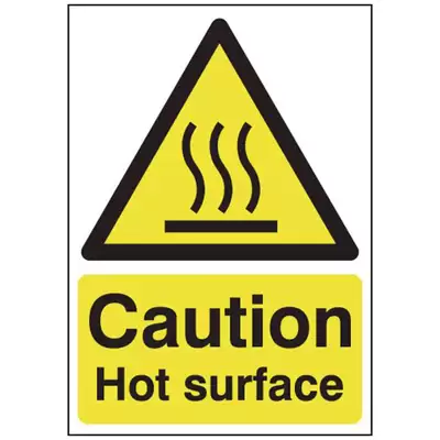 Safety Signs Vinyl - Type: Hot Surface