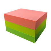 Sticky Notes Assorted Neon 38mm x 50mm 3 Pack