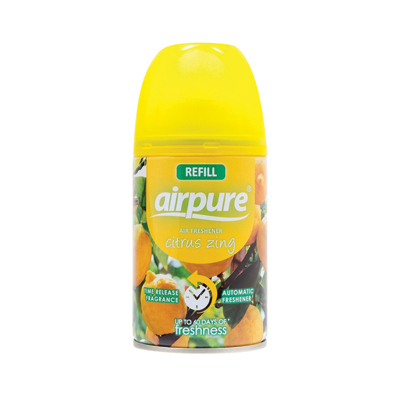 Air Freshener Refill Canister 250ml x 12 - Fragrance: Citrus Zing
