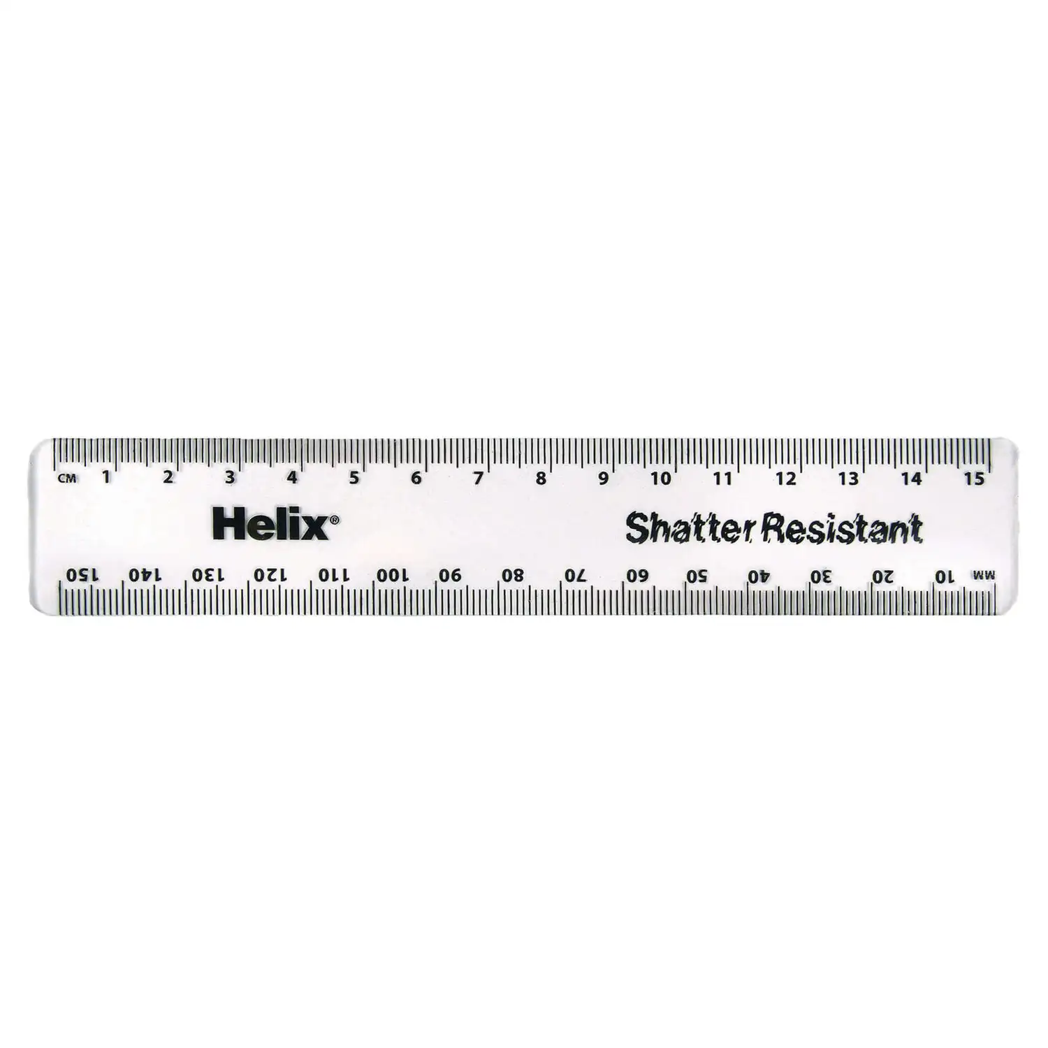 Helix Ruler Clear 15 Cm 50 Pack