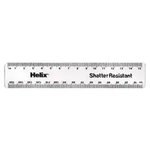 Helix Ruler Clear 15 Cm 50 Pack