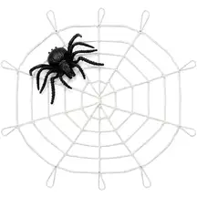 Halloween Giant Spider Web With Spider 5ft