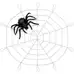 Halloween Giant Spider Web With Spider 5ft
