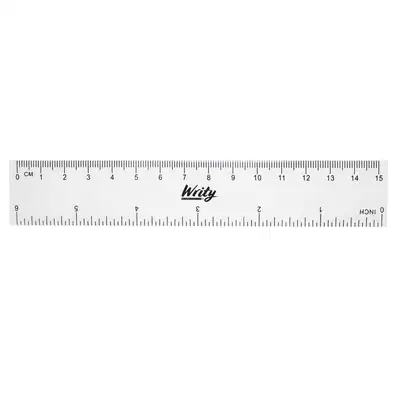Writy Shatter Resistant Ruler 15cm 24 Pack G2p100
