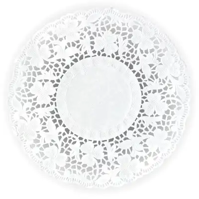 Paper Doyley Round White 24cm 2000 Pack G3p50