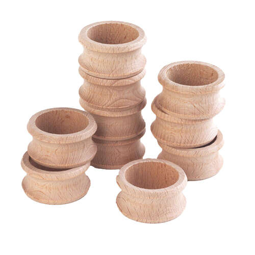 Wooden Napkin Ring 47mm 10 Pack Gompels HealthCare