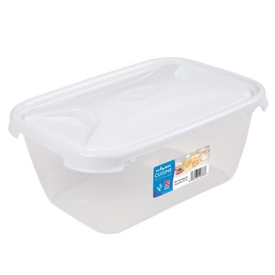 Rectangular Food Storage Box With Lid - Size: 2l
