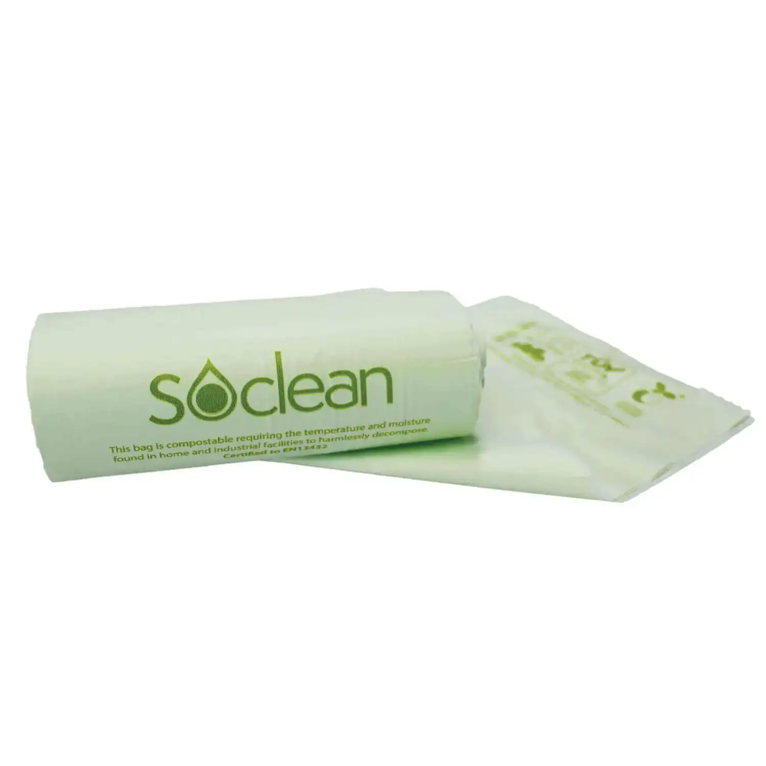 Soclean Compostable Caddy Bin Liners 10l Roll 25 x 5 Pack G3p90
