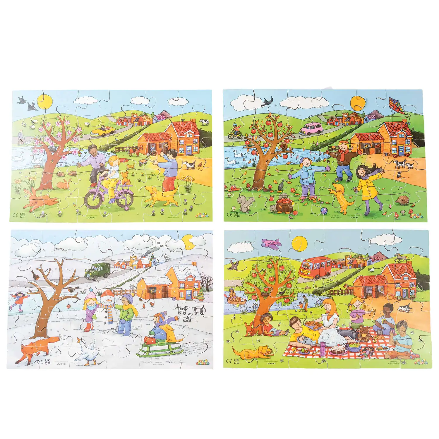 Four Seasons Puzzle 30 Piece 4 Pack