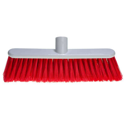 Soclean Soft Broom Head 12" - Colour: Red