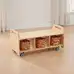 Wooden Mobile Low Level Storage Unit